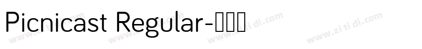 Picnicast Regular字体转换
